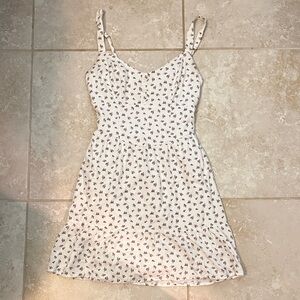 Hollister White Floral Mini Dress
